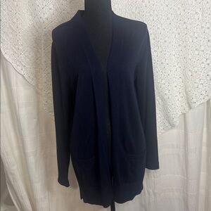 Croft & Barrow Navy Blue Women's Open Front Cardigan